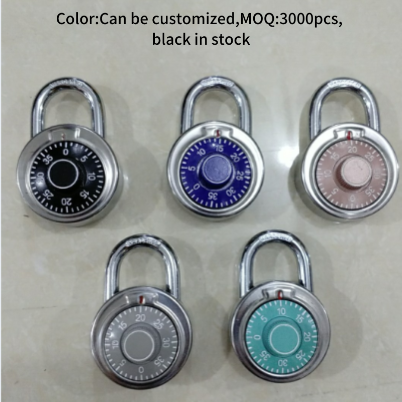 Rotary Padlock Digit Combination Code  Safe Round Dial Number Padlock GYM, School,gate hasps,toolbox,filing cabinet