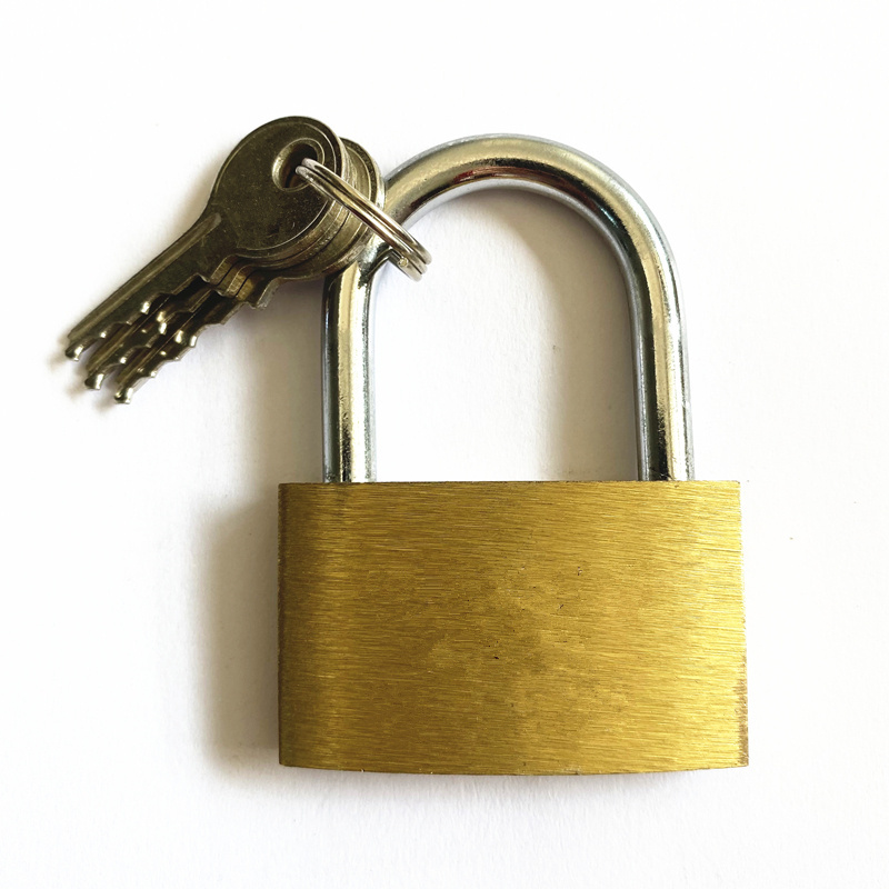 Big size 50mm brass padlock with 3 same key