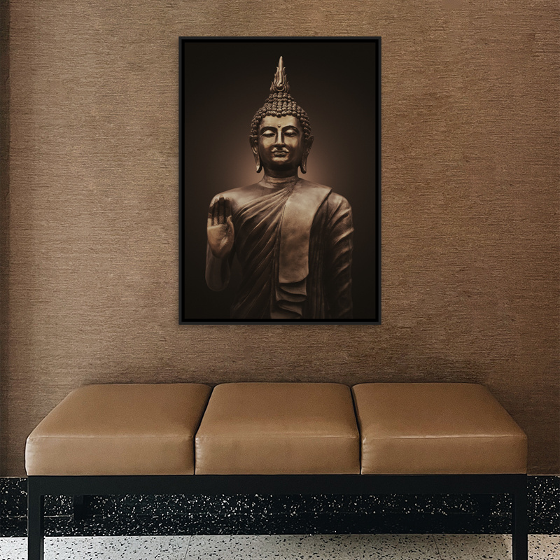 Framed Canvas Art  Paintings Home Decor Picture Frame Wall Art Pictures Poster Culture style  Lord Buddha Frame