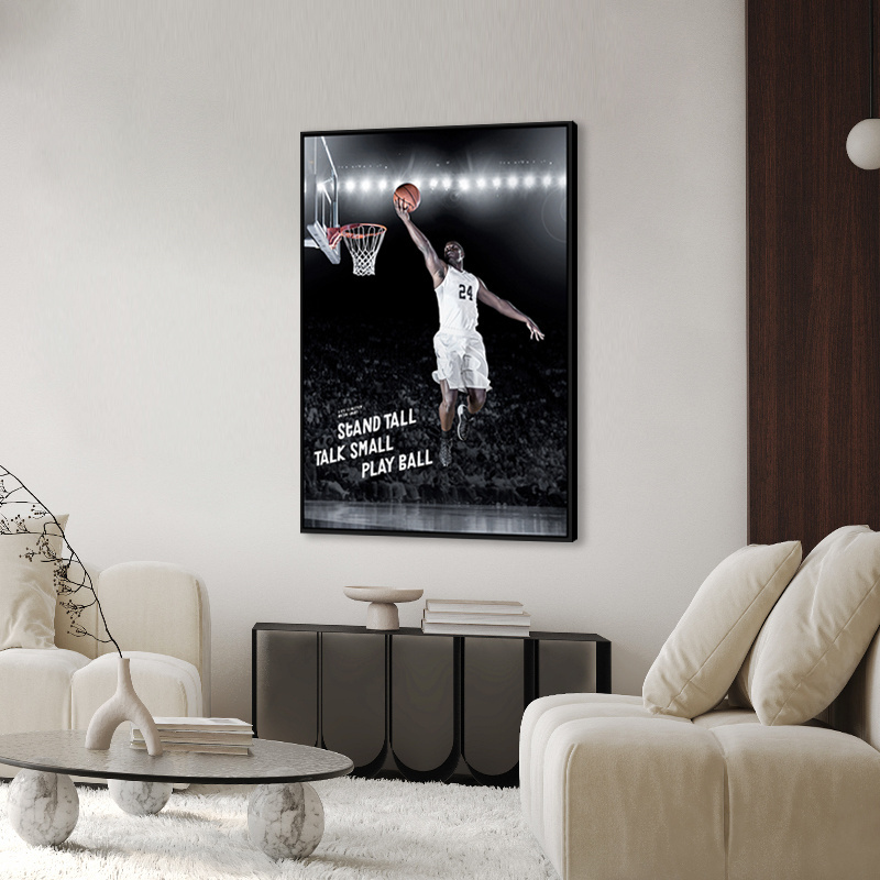 Abstract Art Painting Michael Sport Poster Fly Dunk Basketball Wall Arts Paintings For Living Room Teens Kids Wall Art