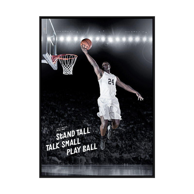 Abstract Art Painting Michael Sport Poster Fly Dunk Basketball Wall Arts Paintings For Living Room Teens Kids Wall Art