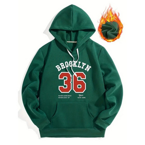 'Brooklyn New York' Hoodie Men Casual Pullover Hooded Sweatshirt With Kangaroo Pocket