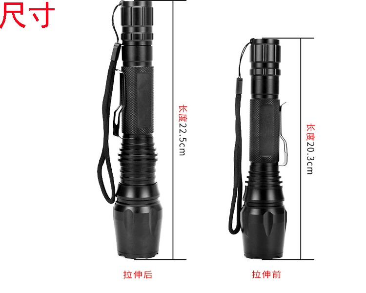 High Quality Refillable Part Rechargeable Flashlight Diving Led Mini Light Long Range For Hunting In The Night Torch Lighter