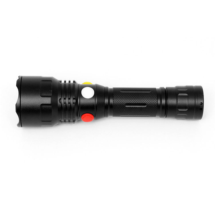 Four Color Red Green Yellow  Signal Railway LED Torch Rechargeable Flashlight with Magnet