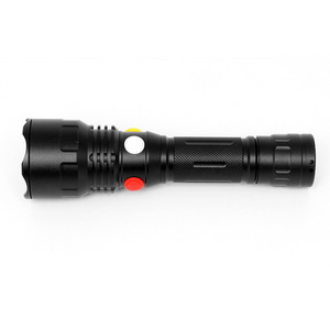 Four Color Red Green Yellow  Signal Railway LED Torch Rechargeable Flashlight with Magnet