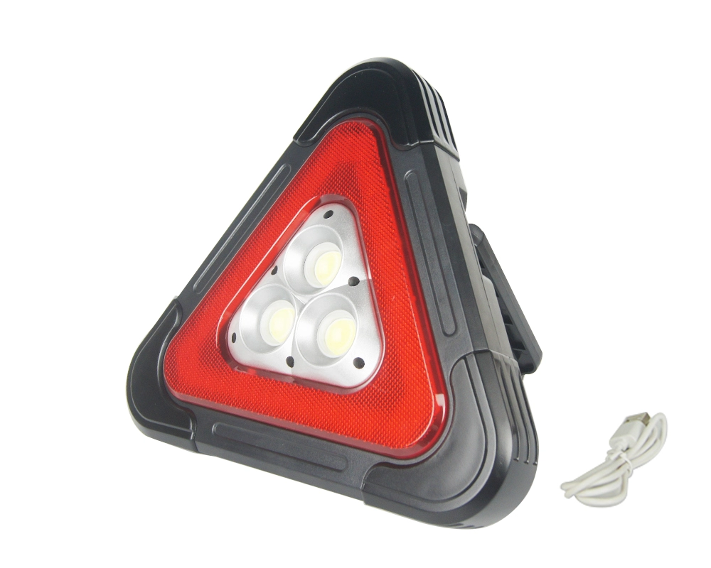 Outdoor Camping rechargeable / battery Triangle Safety Road Light Traffic Car Emergency Strobe Warning Light LED Work Light