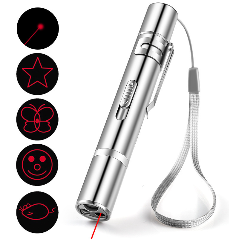 Nurse Penlight Stainless Steel USB Rechargeable LED Medical Pen Light for Students Doctors Warm White Cat Pet Play Flashlight