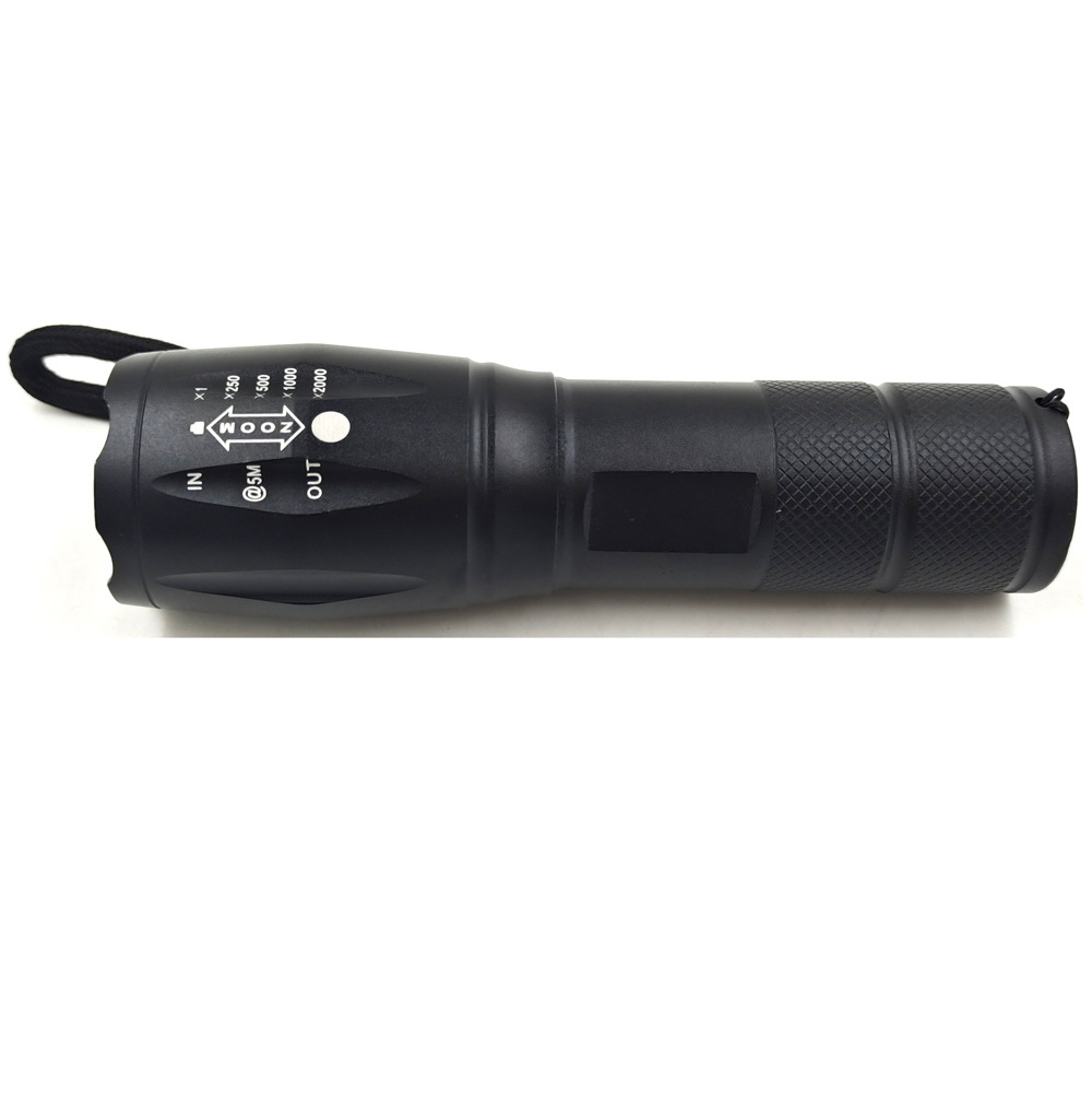 3.7V XML-T6 high power Portable 1000 Lumens  Power Bank  Aluminum USB rechargeable LED flashlight