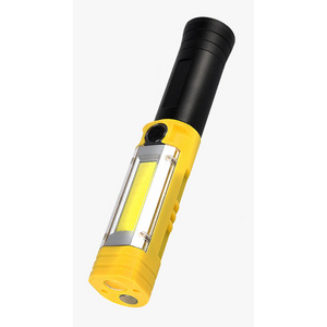 Multifunction Portable COB Inspection Work Light and flashlight with  Magnets and Pick Up Tool