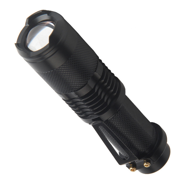 Factory Aluminum Strong Light Portable T6 Zoom Focus Rechargeable 18650 or AAA Battery 1000 Lumen Led Flashlight