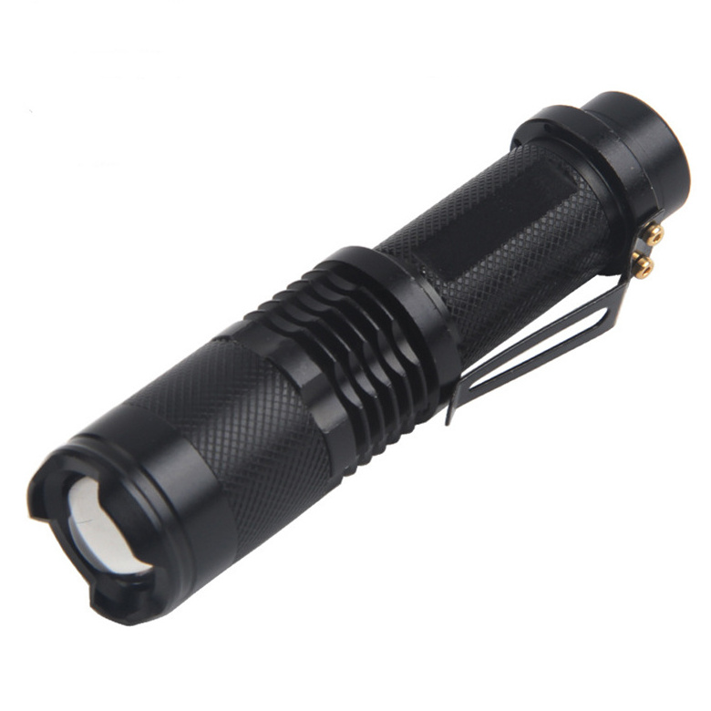 Factory Aluminum Strong Light Portable T6 Zoom Focus Rechargeable 18650 or AAA Battery 1000 Lumen Led Flashlight