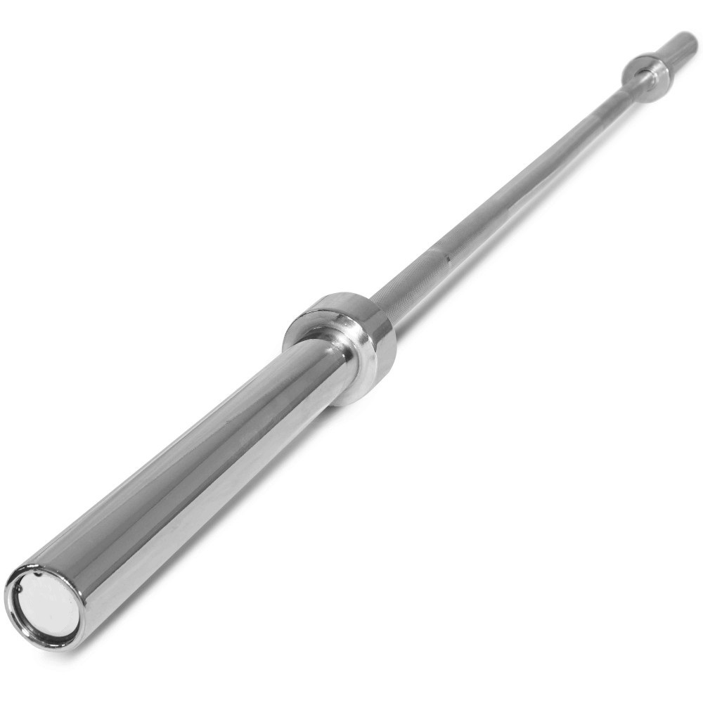 gym equipment women barbell chrome barbell bar portable 15kg straight steel weight lifting barbell bar