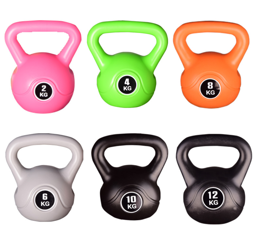 Competition Coated Rubber Home Gym Strength  Vinyl Dumbbell Fitness manufacture  Colorful  Kettlebell