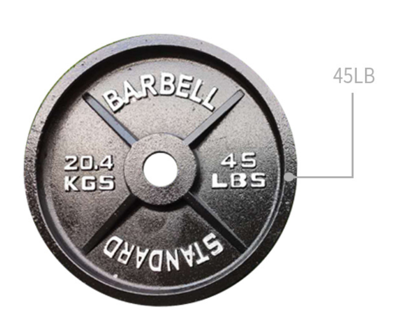 Fitness use Standard barbell weight plates pounds for power lifting weight lifting