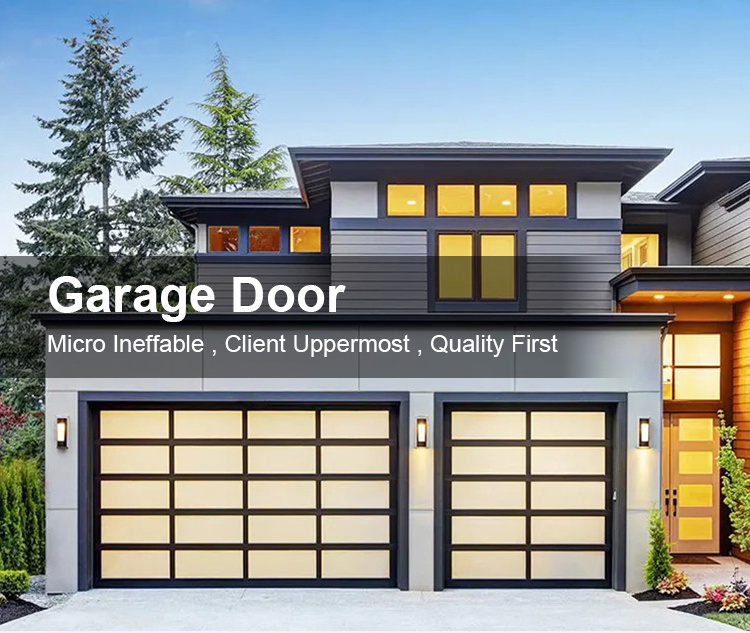 Smart Usa House Aluminium Vertical Bifold 9x8 9x9 8 X 7 Roll up Single Garage Doors for Homes 18'x7