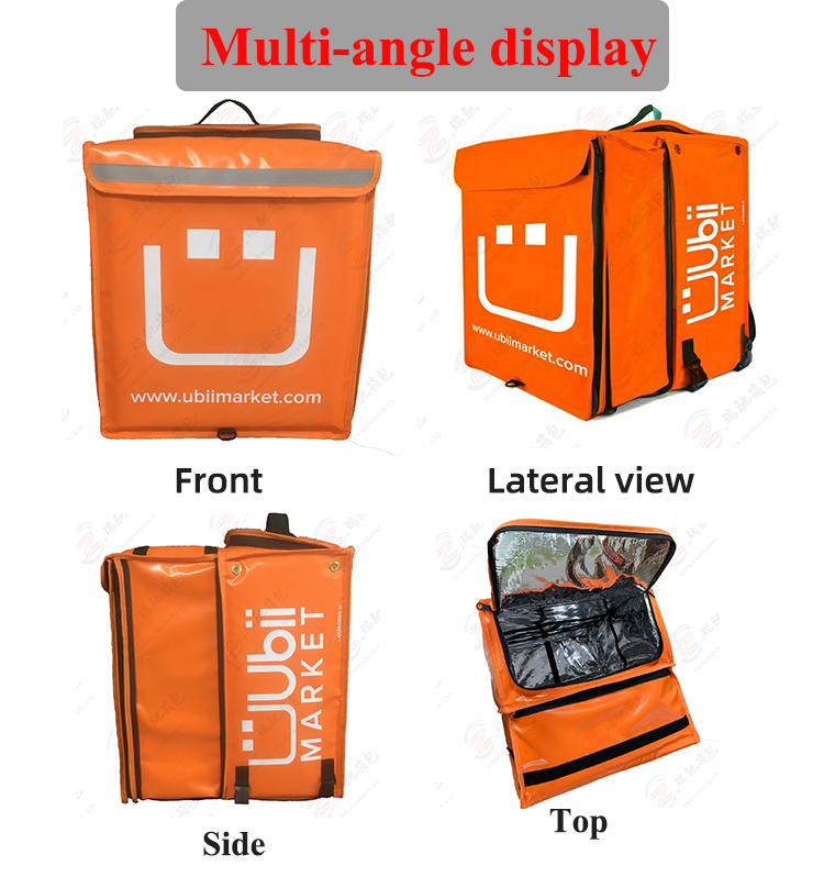 Wholesales eco friendly competitive price insulated cooler bags thermal pizza hut waterproof delivery man bag