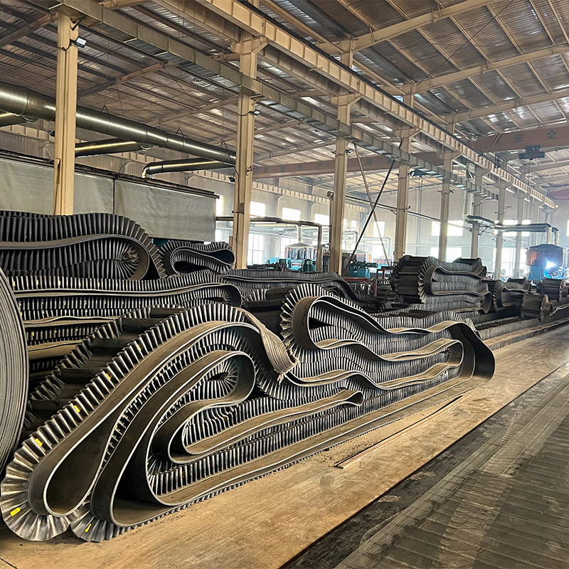 Industrial Transportation Edge Corrugated Side Wall Skirt Conveyor Rubber Belt