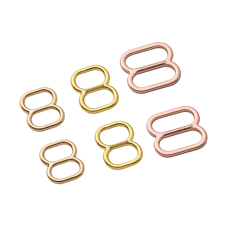 Most Popular Custom Metal Bra Accessories Strap Adjuster Hook And Eye Swimwear Hooks