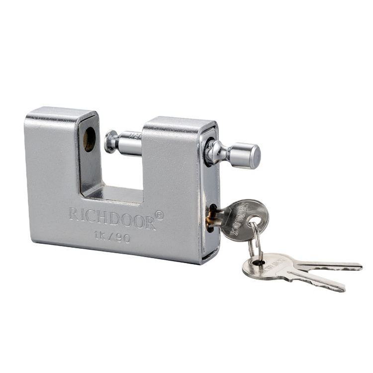 Custom Heavy Duty Multiple Size Lock Waterproof Armored Rectangle Iron Padlock