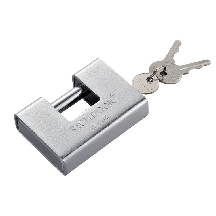 Custom Heavy Duty Multiple Size Lock Waterproof Armored Rectangle Iron Padlock