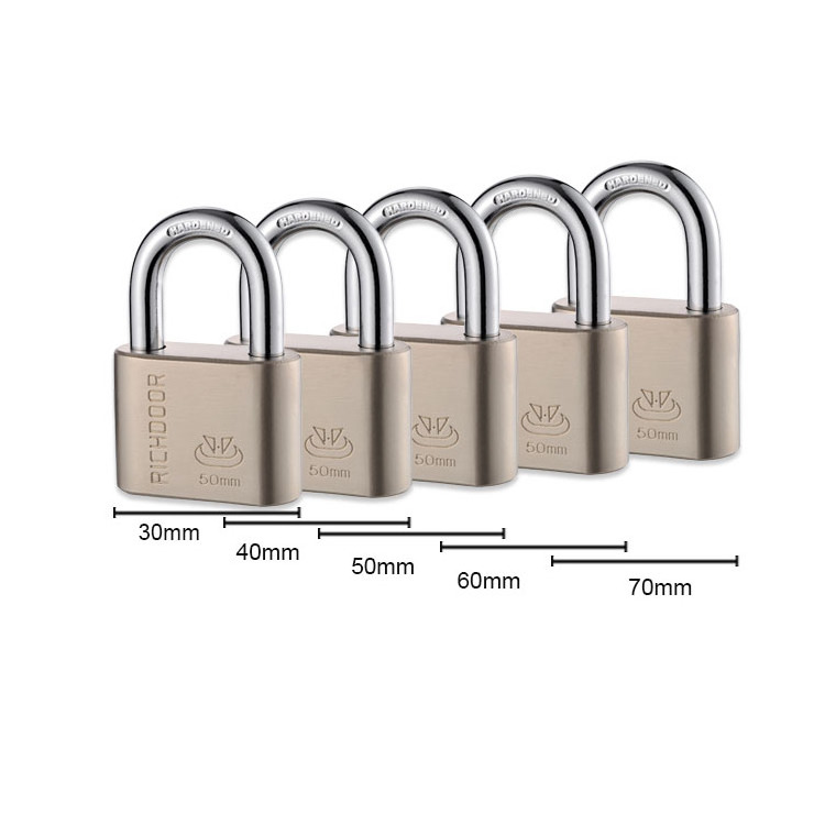 Customise Innovative Padlock Plated Cheap Pad Lock 38mm Brass Padlock Hardware Tools Vane Keys