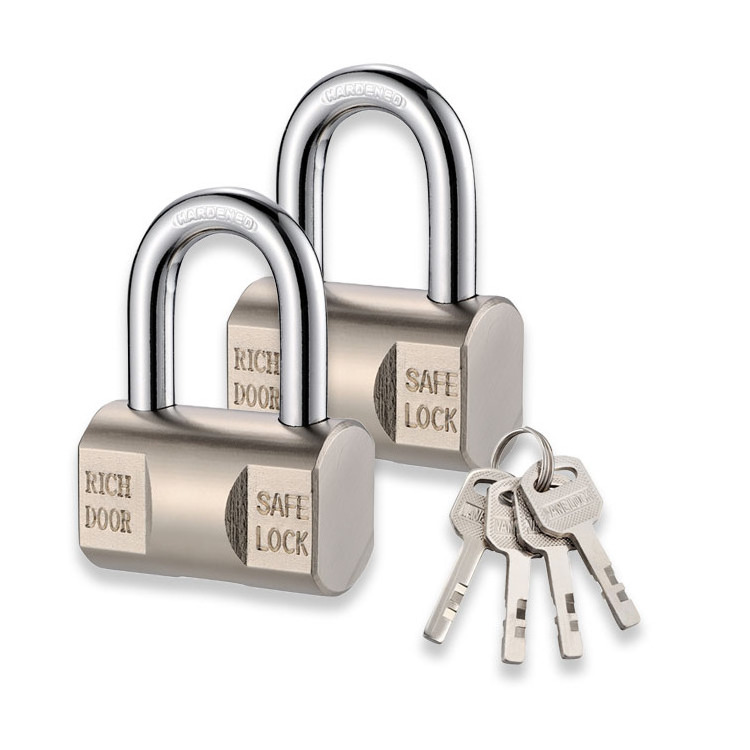 Heavy Duty 60/70/80/90mm Tri Circle Brass Padlocks Tri-circle Hammer Stainless Steel Padlock