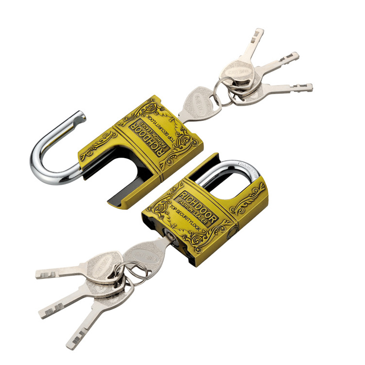 Hot Sale Security Padlock Cut-Proof Brass Lock Cylinder Zinc Alloy Padlock With Bullet Key