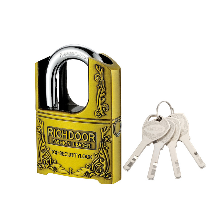 Hot Sale Security Padlock Cut-Proof Brass Lock Cylinder Zinc Alloy Padlock With Bullet Key