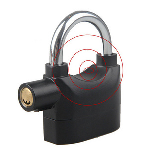 Anti theft alarm padlock waterproof motorcycle alarm system lock with 2 controllers