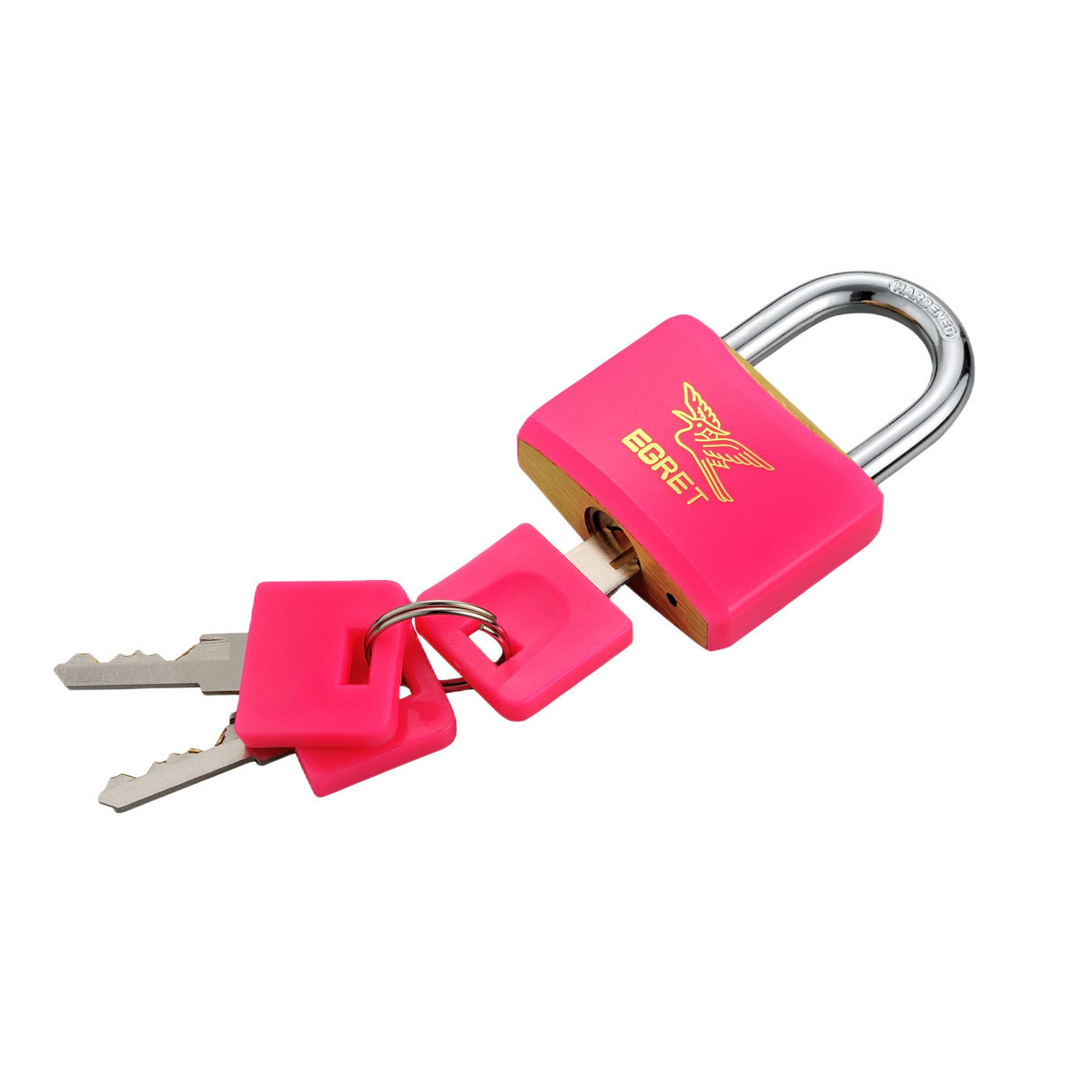 Brass Lock Cylinder Plastic Case Pink Padlock Half Cylinder Lock For Luggage Bag Travel Locks Padlock