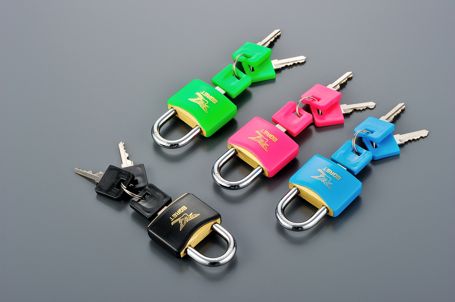 Brass Lock Cylinder Plastic Case Pink Padlock Half Cylinder Lock For Luggage Bag Travel Locks Padlock