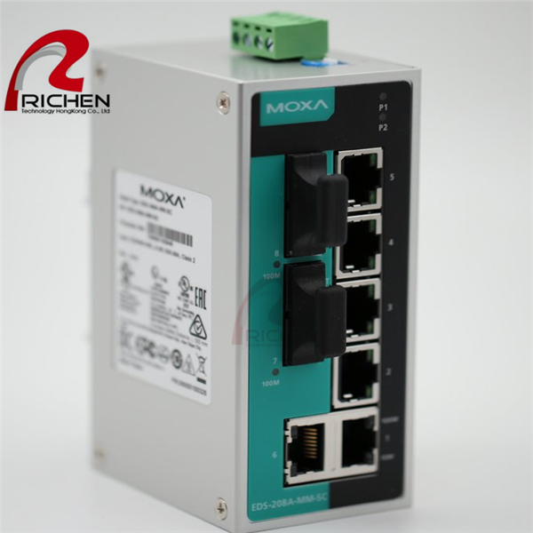 New and original serial port server Ethernet switch MOXA EDS-208A-SS-SC in stock