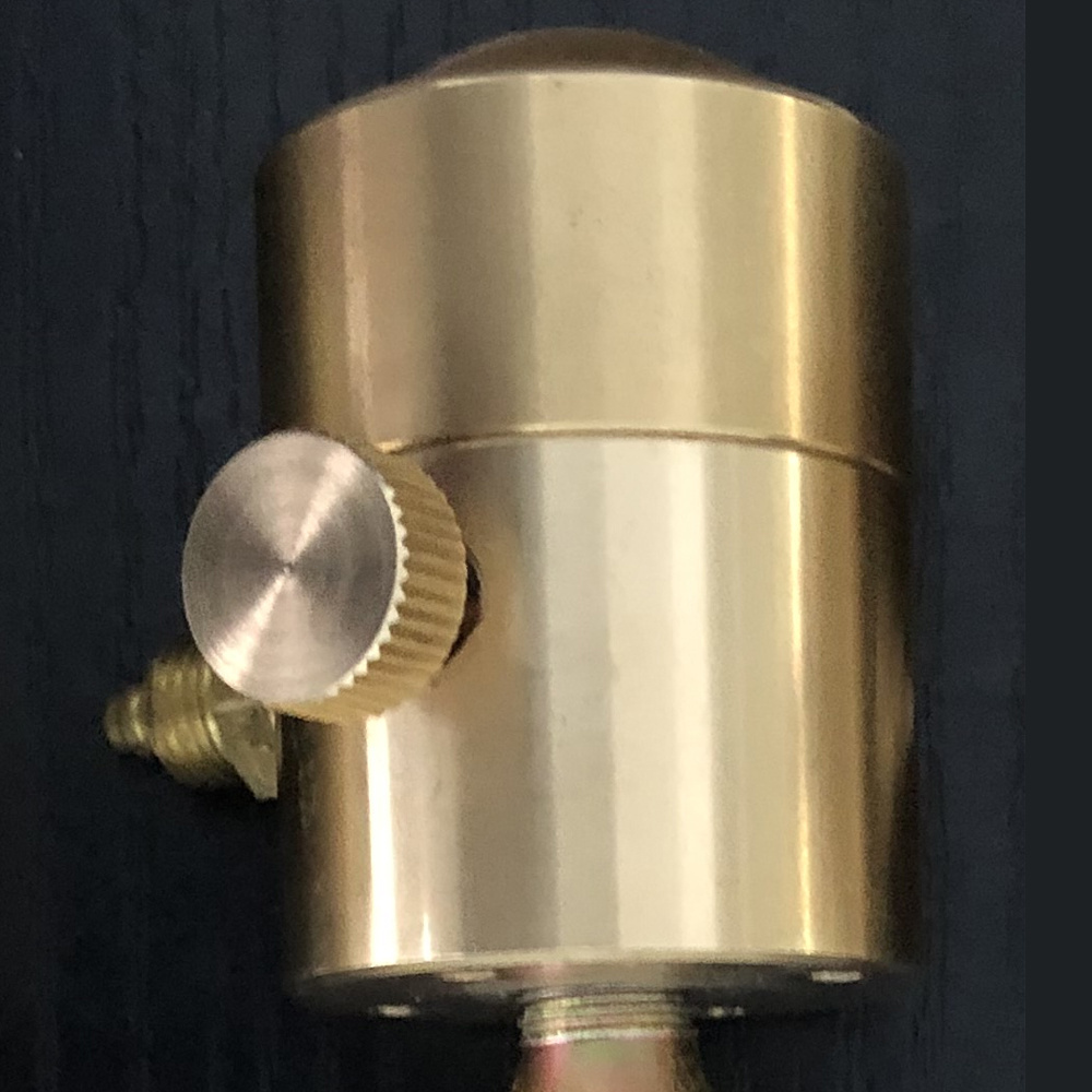 Full brass mini Co2 cartridge valve with handwheel