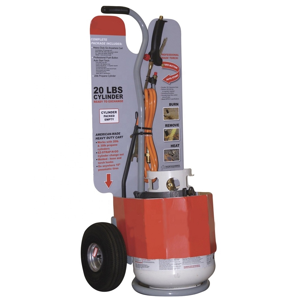 500000 BTU propane torch with LPG tank cart