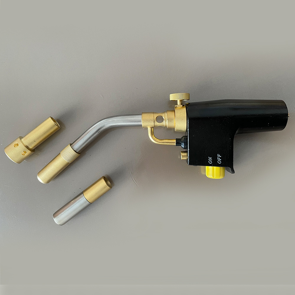 Gas self ignition turbo mapp gas torch with 3 tips for welding application