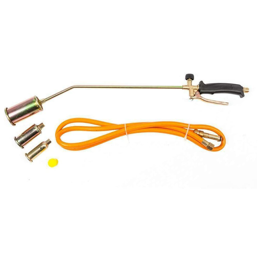 portable propane heating torch with rubber hose for rooding torch and ice melt