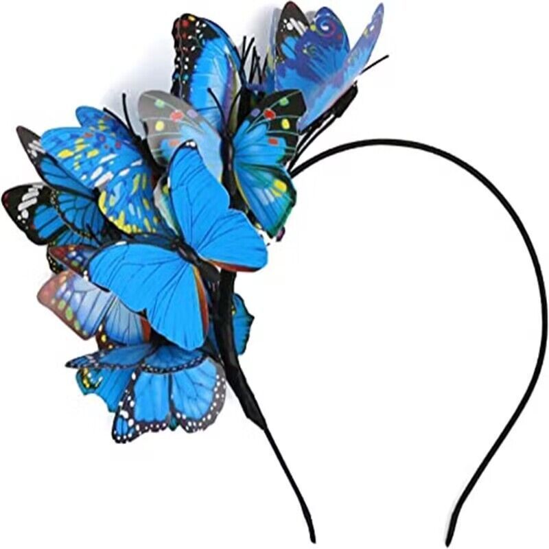 Butterfly  Hat Monarch Derby Headband Festival Crown Halloween   Bohemian Wedding Headpiece