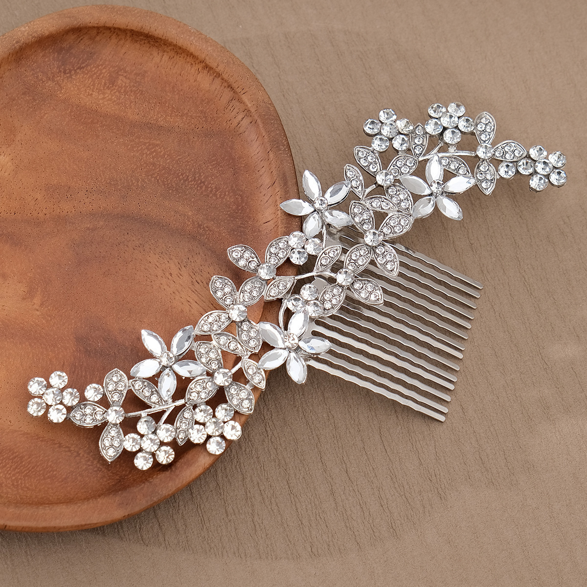 flower crystal Bride Wedding Hair Comb  jewelry Bridal Hair Accessories