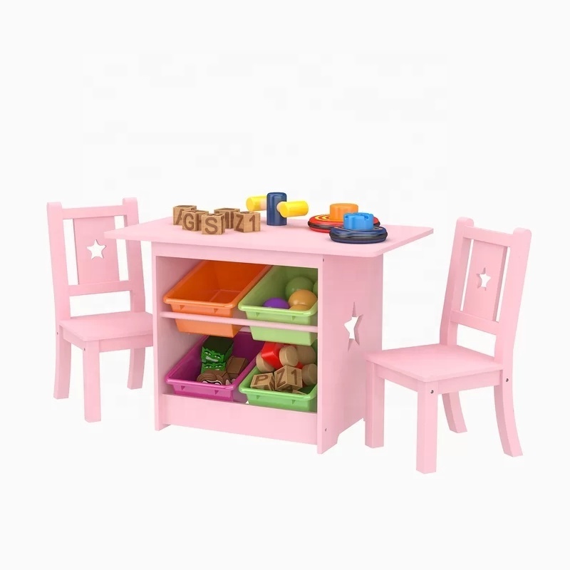 Custom Children Party Learning Wooden Furniture Kids Study Table And Chair Set, table and chair for kids