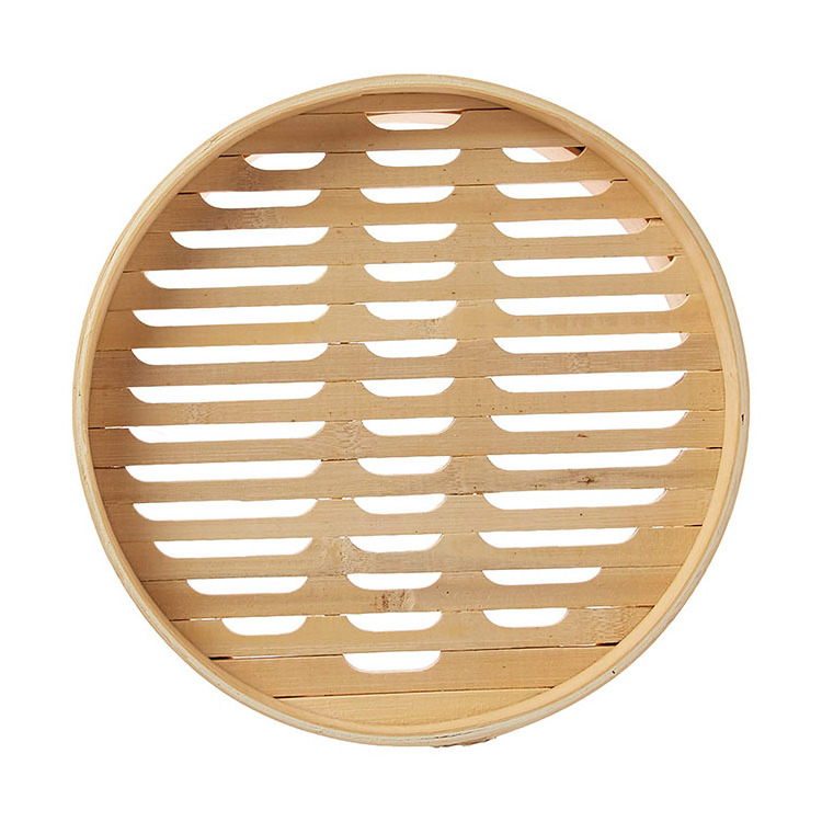 Commercial restaurant kitchen item rice dim sum bamboo steamer set, bamboo steamer with lid round