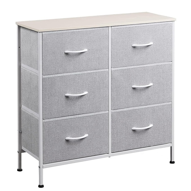 Nordic clothes organizer cabinet living room bedroom fabric wood storage 8 chest of drawers dresser