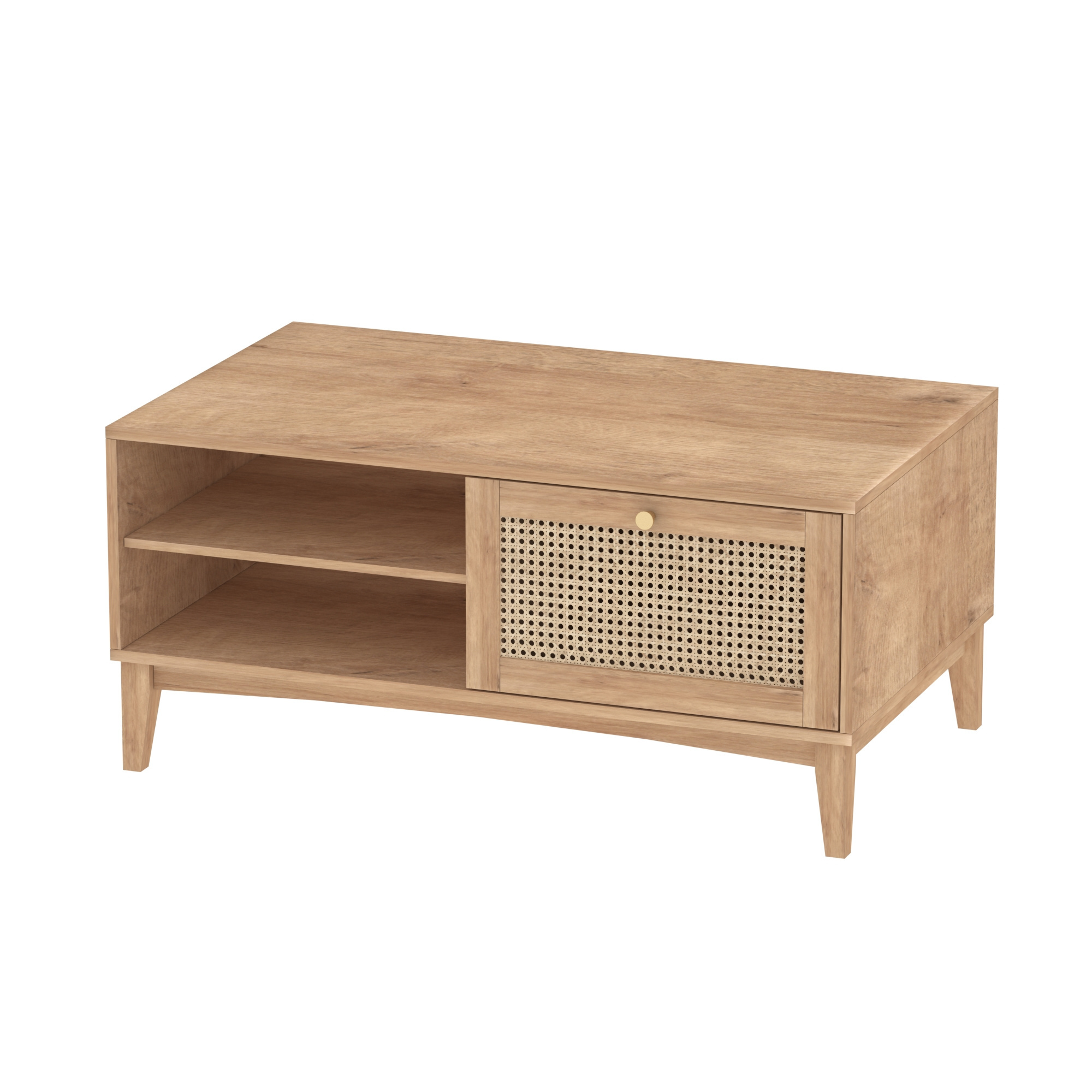 Rattan design bedroom drawers chest modern wood corner side living room storage dresser cabinet with doors