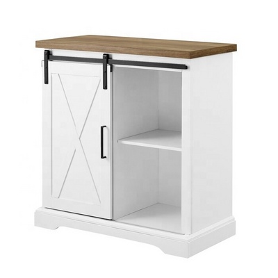 Home bathroom storage furniture white wood modern kitchen buffet cabinet sideboard with showcase