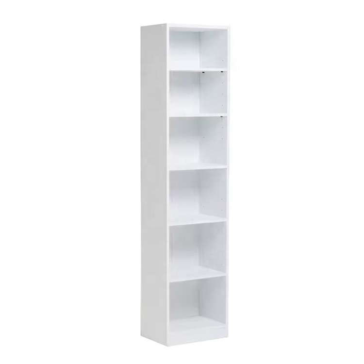 White 6 cube book storage cabinet minimalist wood bookshelf bookcase