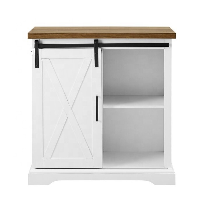 Home bathroom storage furniture white wood modern kitchen buffet cabinet sideboard with showcase