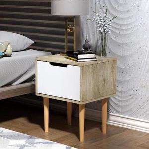 Modern nordic bedroom furniture wooden night stand bedside table with drawers, luxury hotel nightstand