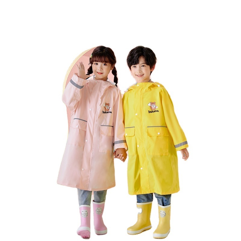 Factory Wholesale Custom High Quality Waterproof Rainproof Toddler Rain Clothes Kids Wool Rain Ponchos With Logo