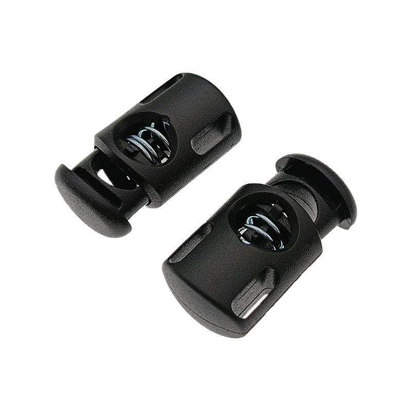 Plastic Cord Locks Spring Toggle Stopper Single Double Hole Cord Locks for Drawstring