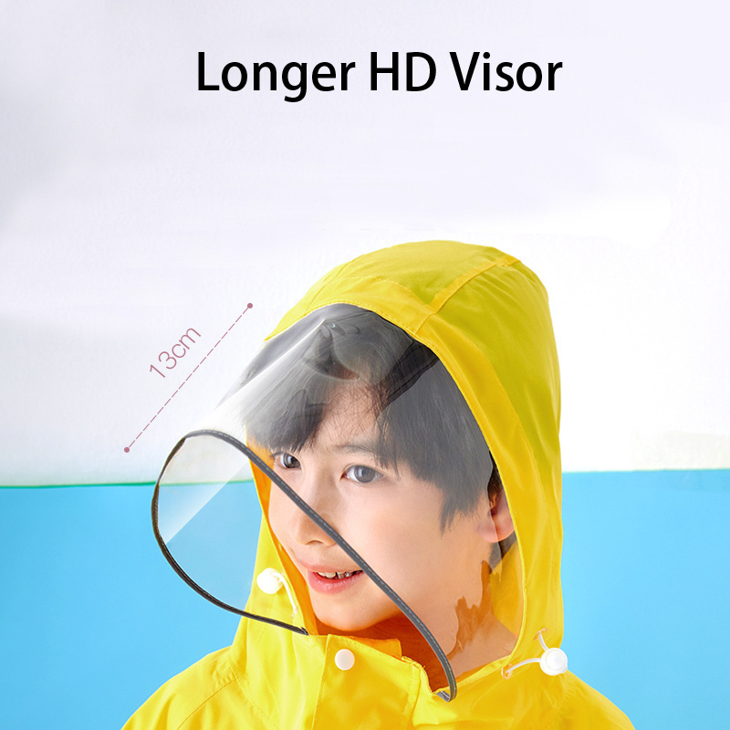 Factory Wholesale Custom High Quality Waterproof Rainproof Toddler Rain Clothes Kids Wool Rain Ponchos With Logo