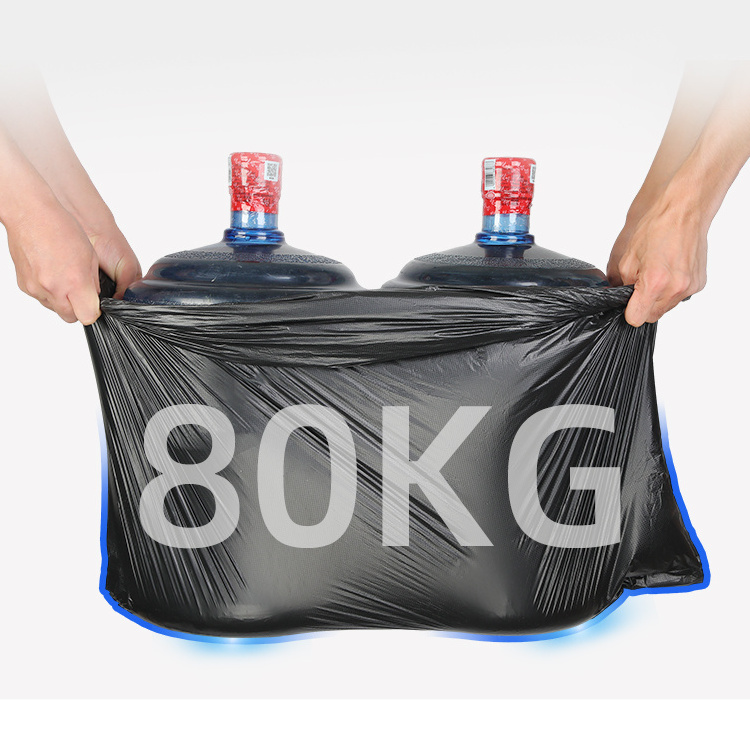 medium refuse sacks dustbin black heavy duty package hdpe 100l wholesale plastic packing pouch trash bin can liners garbage bags